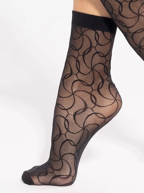 Gatta raštuotos kojinaitės "Trendy 19 20 Den Black"