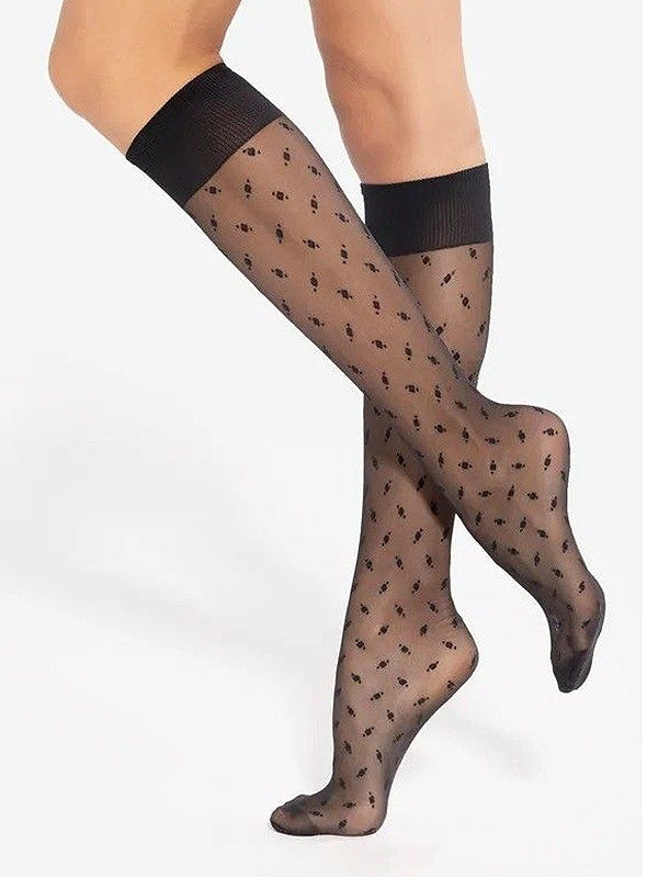 Gatta raštuotos puskojinės "Trendy 18 20 Den Black"