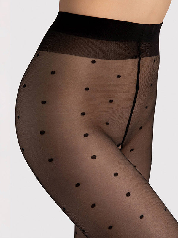 Fiore pėdkelnės atviru tarpkoju "Bold Dream 20 Den Black"