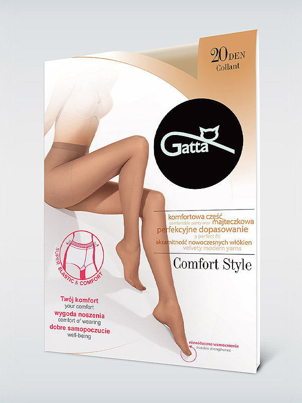 Gatta aksomo matinės pėdkelnės "Comfort Style 15 Den Black"