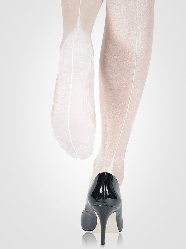 Gio prisegamos kojinės "Point Heel Ivory"