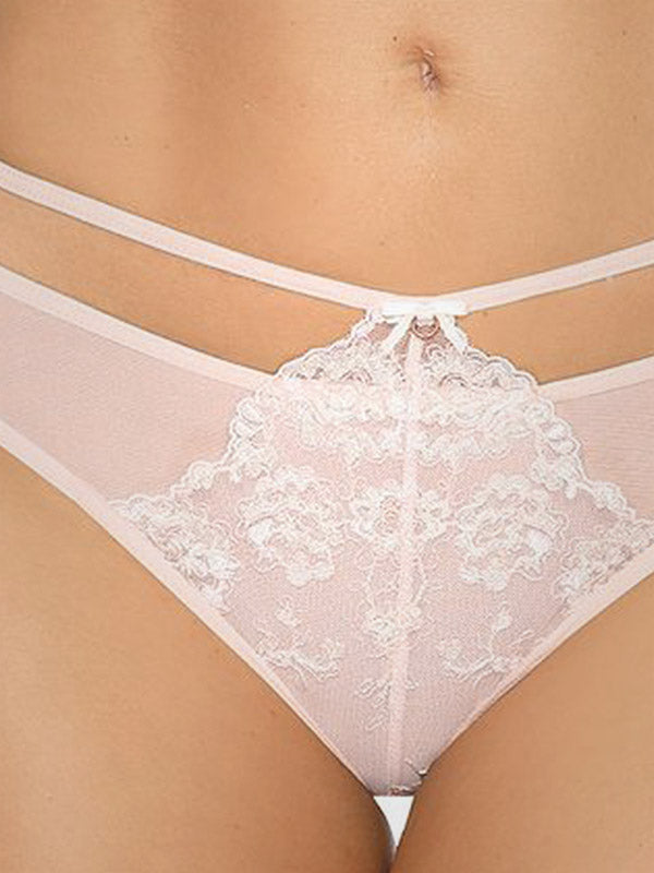 Gorteks nėriniuotos kelnaitės "Camelia Powder Pink"