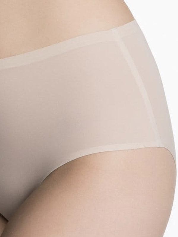 Julimex lazeriu kirptos labai tamprios aukšto juosmens kelnaitės "Flexi-One Maxi Nude"
