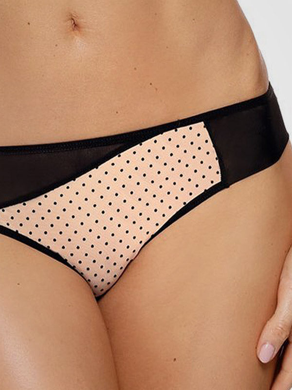 Gorteks kelnaitės "Clair Nude - Black Dots"