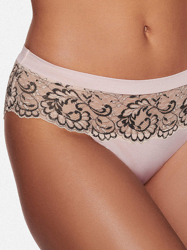 Esotiq nėriniuotos kelnaitės "Racquel Nude - Brown"