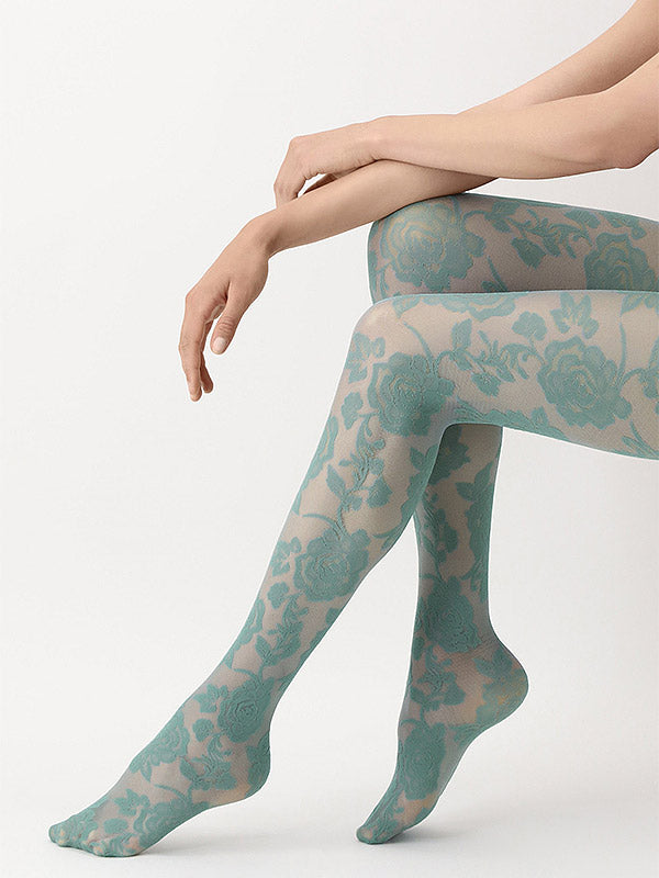 Oroblu raštuotos pėdkelnės "All Colors Lace 20 Den Mineral"