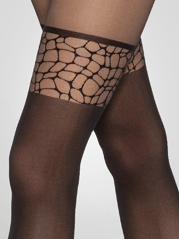 Gatta pėdkelnės su kojinių imitacija "Girl Up 49 20-60 Den Black"
