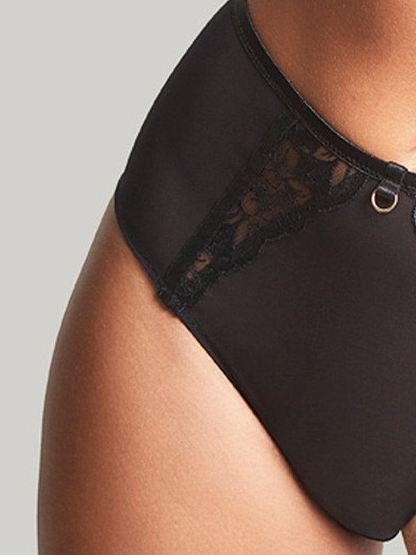 Panache perregimos kelnaitės su dirželiais kojinėms "Rosa Black"
