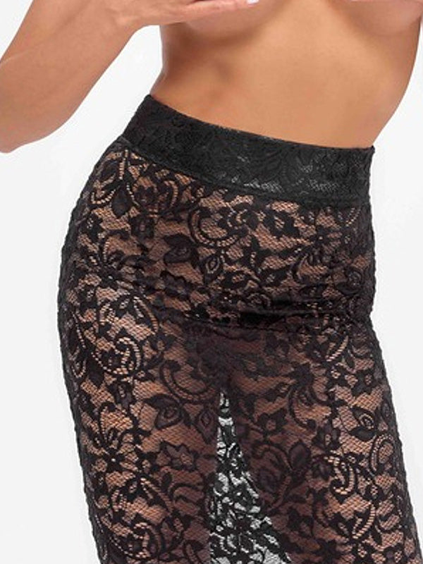 Noir Handmade perregimas nėriniuotas sijonas "Mercea Black"