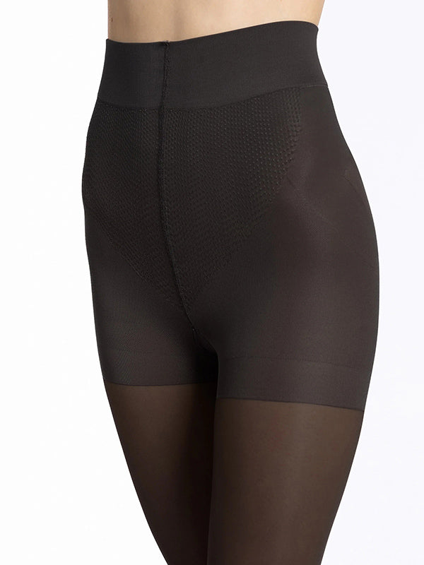 Veneziana formuojančios kompresinės pėdkelnės "Total Slim 30 Den Black"