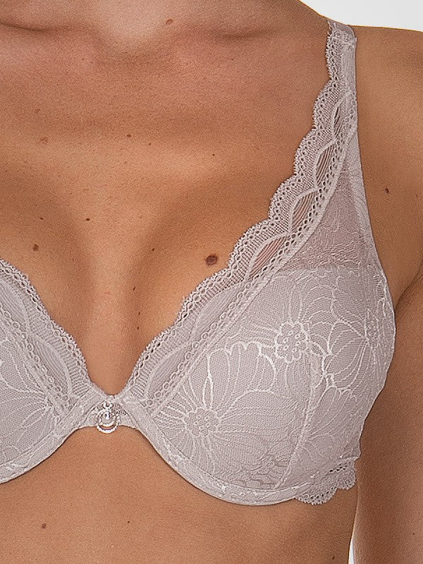 Lisca push up nėriniuota liemenėlė "Danielle Silver Ash"