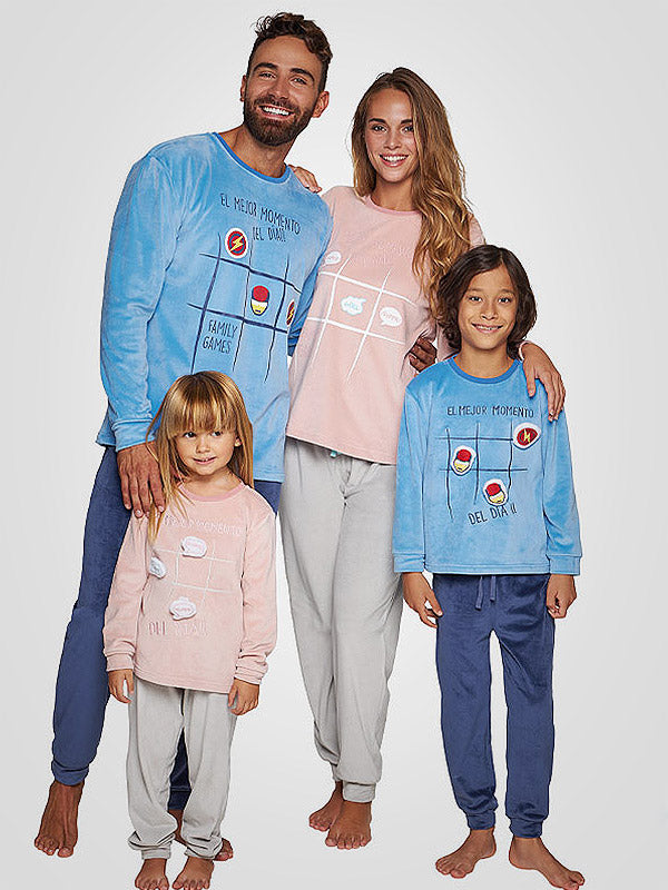 Muydemi šilta pižama "Anabelle Dusty Pink - Light Grey"