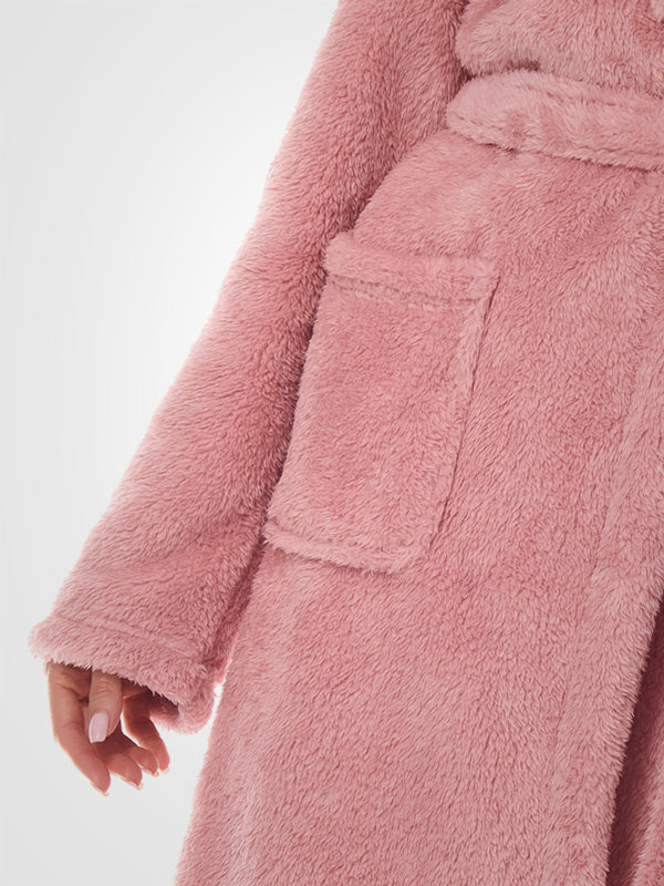 L&L chalatas su ausytėmis "Funny Powder Pink"