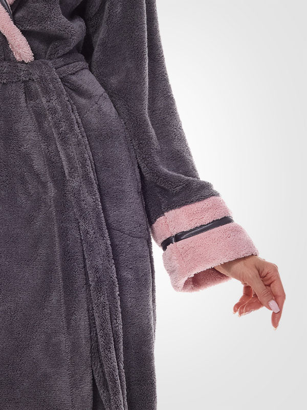 L&L ilgas chalatas "Madame Graphite - Pink"