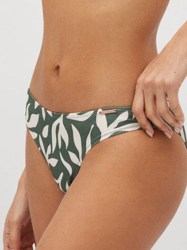 Ysabel Mora bikini maudymosi kostiumėlis formuotais kaušeliais "Cory Moss - Beige Floral Print"