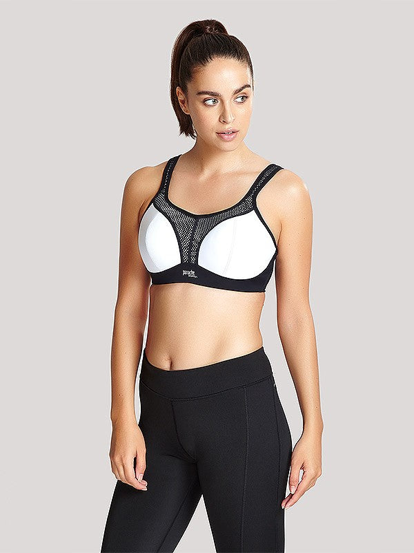 Panache sportinė liemenėlė be lankelių "Sports Non Wired White - Black"