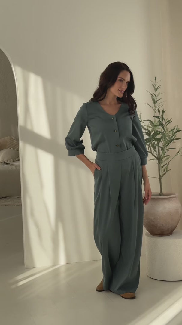 Augšupielādēt video: elegantiškos kelnės moterims